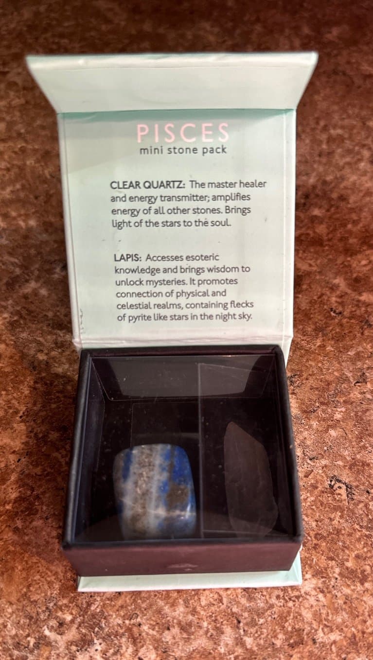 Zodiac Collection, Pisces: Mini Stone Pack Clear Quartz & Lapis NEW!, - Thumbnail 2