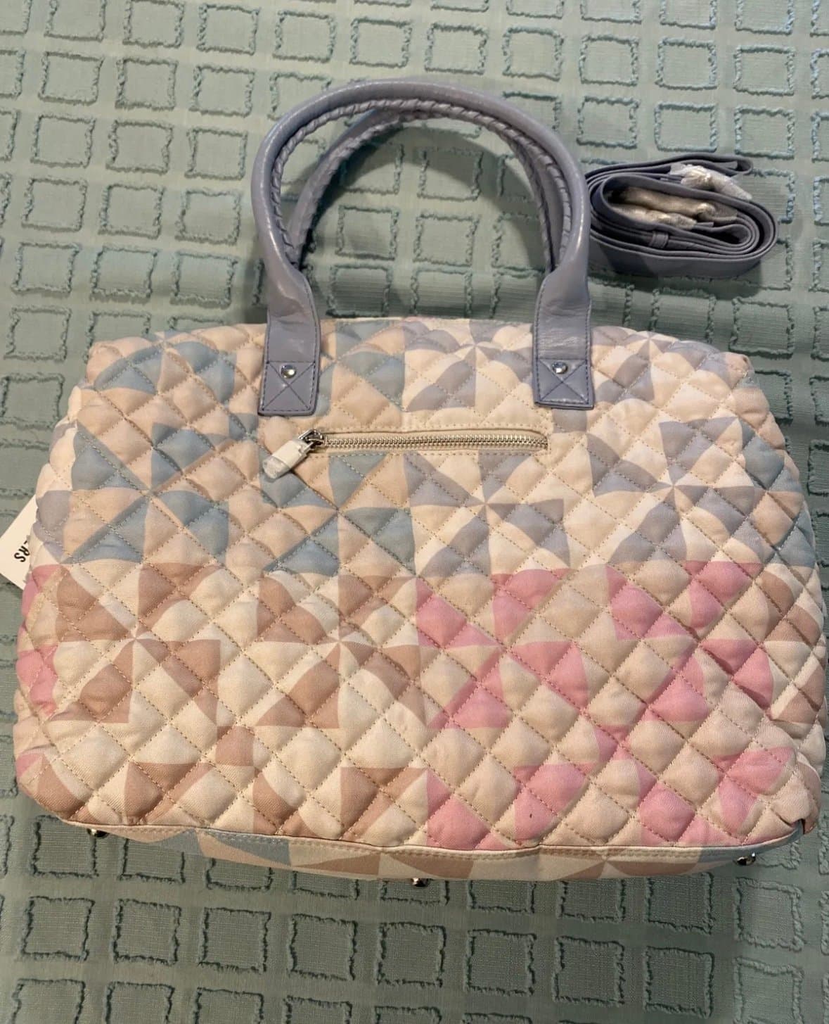 NEW Urban Outfitters Purse Hand Bag Shoulder Pastel Nunoo Bobby Patchwork - Thumbnail 6