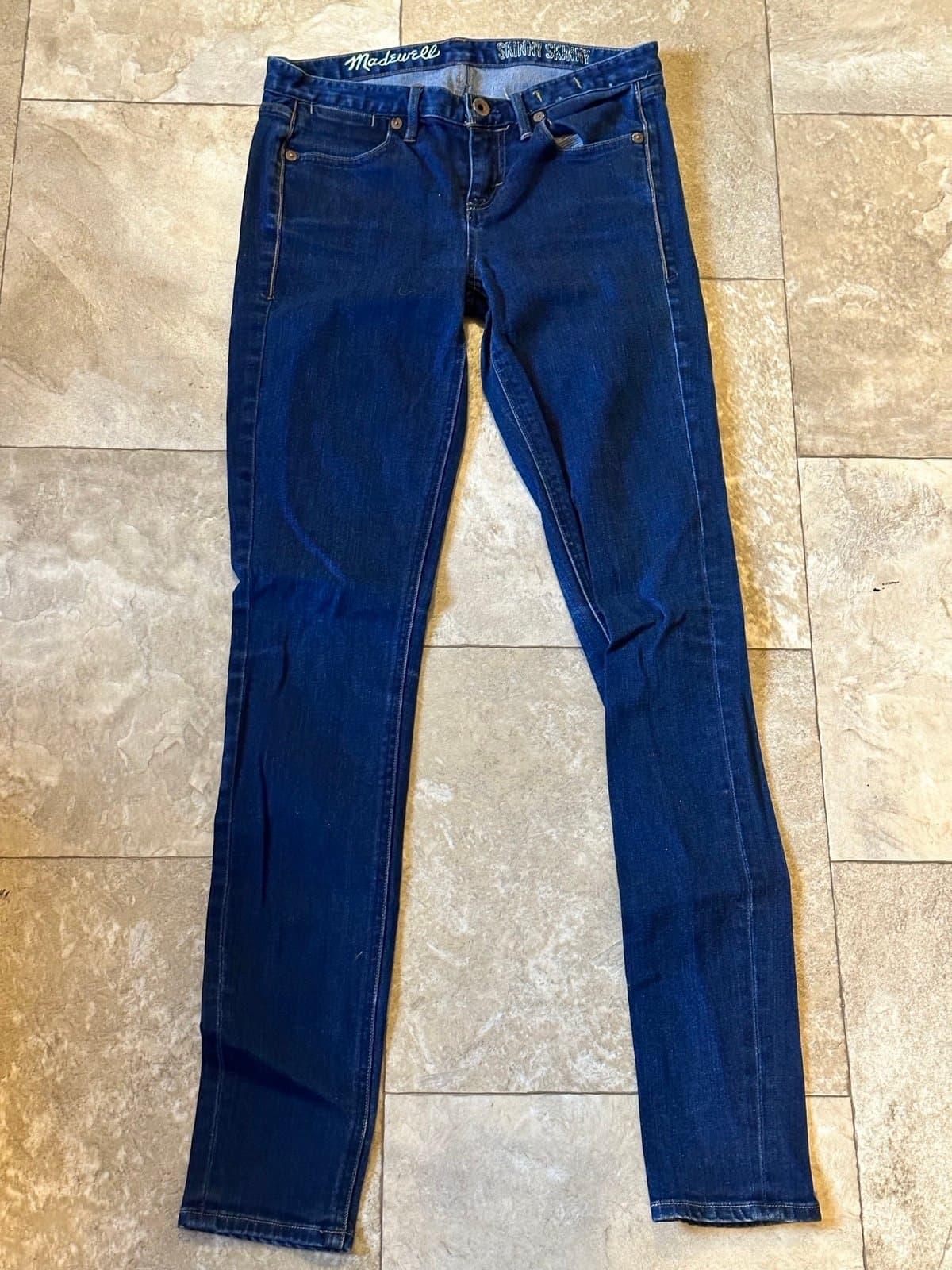 Madewell Blue Denim Stretch “Skinny Skinny” Women’s jeans Sz 25 X 32