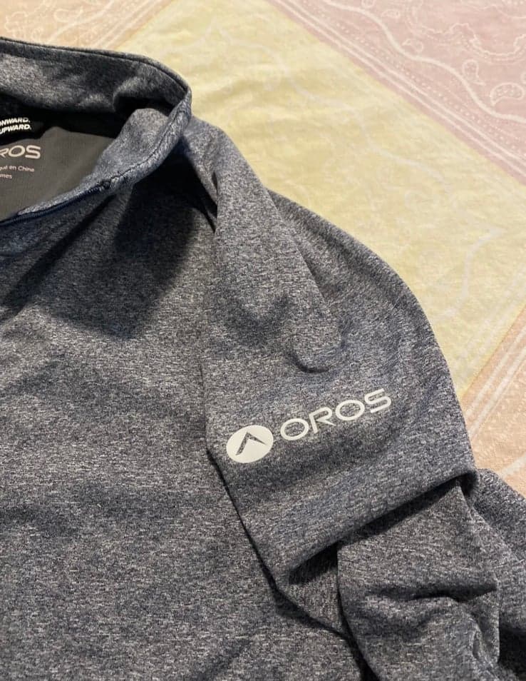OROS Women's 1/4 Zip Black Pullover Athletic Thin Pad Insulated Sweatshirt XL - Thumbnail 4