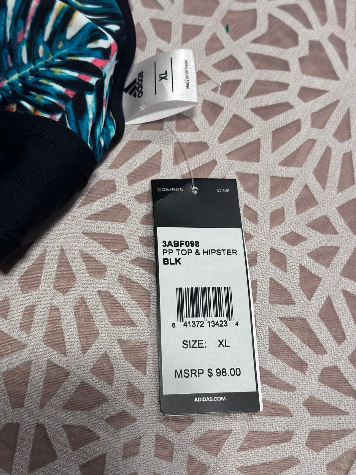 Adidas Bikini Top XL Racerback 3ABF098 * Top Only* NWT!! - Thumbnail 3