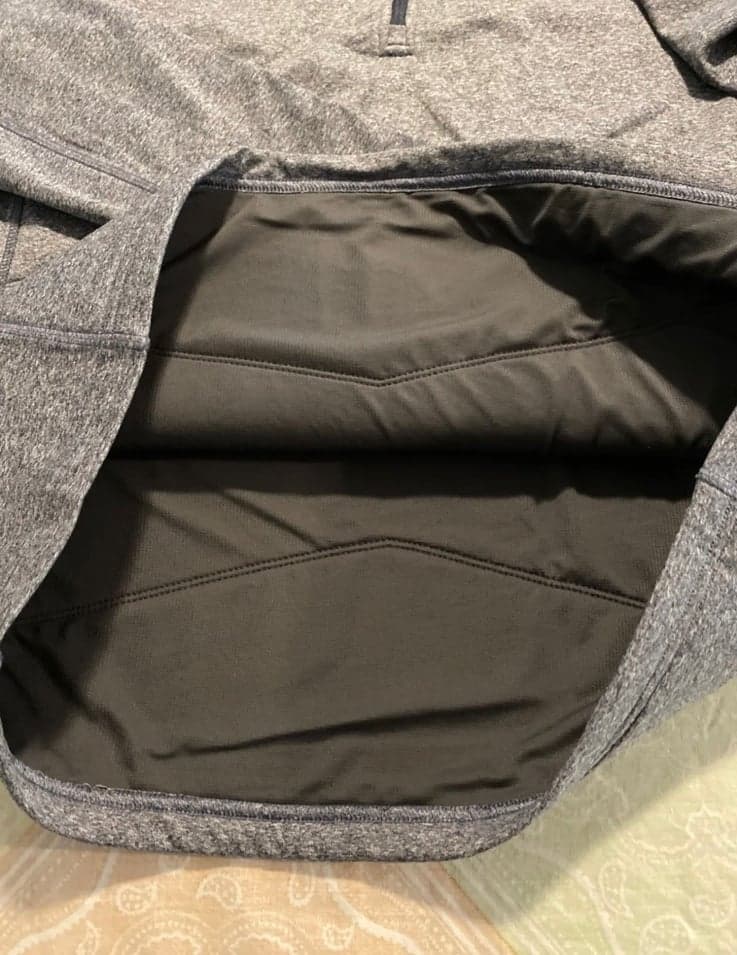 OROS Women's 1/4 Zip Black Pullover Athletic Thin Pad Insulated Sweatshirt XL - Thumbnail 5