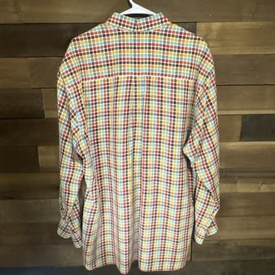 Ike Behar New York Men's Multicolor Geometric Print Button Front Long Sleeve XL - Thumbnail 4