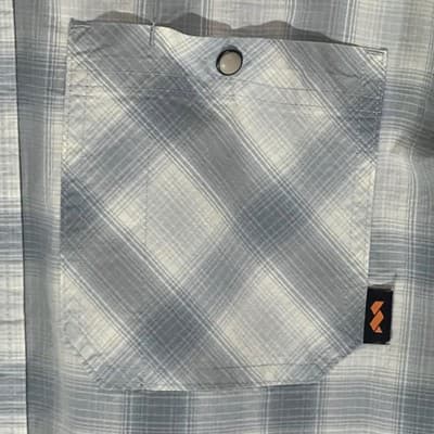 Walls Mens Grey Plaid Long Sleeve Snap Front Work Shirt Size Large - Thumbnail 2