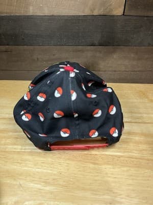Nintendo Pokémon Pikachu Snapback Hat Red Black Poké Ball Adjustable - Thumbnail 3