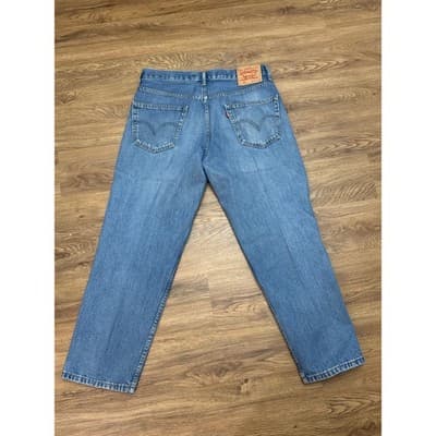 Levi Strauss 550 Relaxed Fit Men Jeans Blue W34 L29 - Thumbnail 3