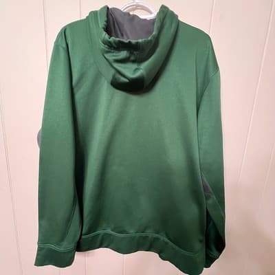 Nike Therma Fit Green Gray Athletic Hoodie Pullover Men XL Therma-FIT - Thumbnail 6