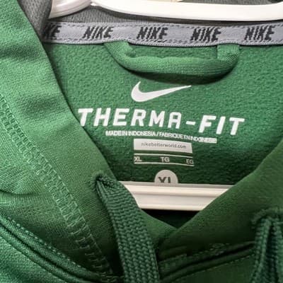 Nike Therma Fit Green Gray Athletic Hoodie Pullover Men XL Therma-FIT - Thumbnail 2