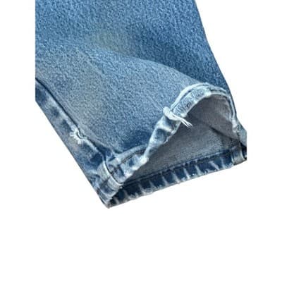 Wrangler FR Flame Resistant Denim Jeans Mens 42x34 Blue Workwear Distressed - Thumbnail 8