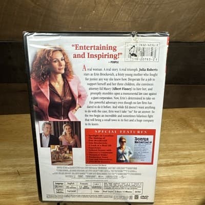 Erin Brockovich (2000) – DVD – Julia Roberts – New Sealed - Thumbnail 2