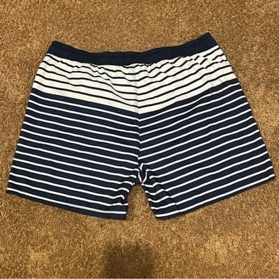 Sperry Top-Sider Swim Trunks Navy Striped Board Shorts Nautical Men's Size XL - Thumbnail 11