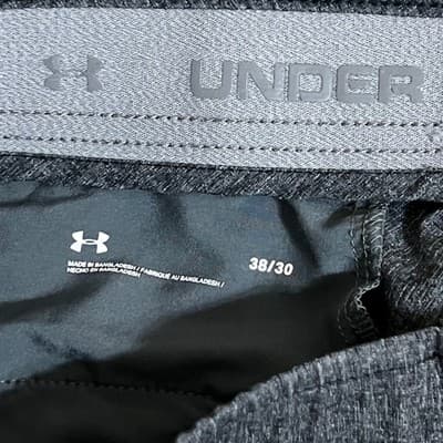 Under Armour Mens Golf Pants Charcoal Grey Marled Performance 38x30 - Thumbnail 4