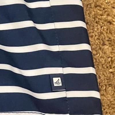 Sperry Top-Sider Swim Trunks Navy Striped Board Shorts Nautical Men's Size XL - Thumbnail 3