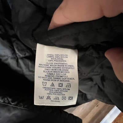 Lands End ECU Mens Black Insulated Rain Jacket Water-Resistant Thermolite Size L - Thumbnail 8