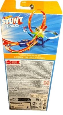 Hot Wheels Stunt Tracks 5-Pack Diecast Cars Set Loop Track Racers New JKG07 - Thumbnail 2