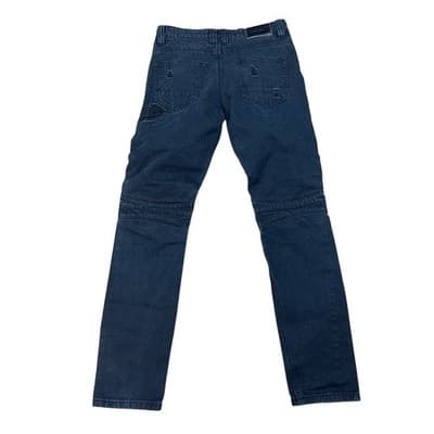 DECIBEL Men's Black Distressed Moto Jeans 32W 34L - Thumbnail 3