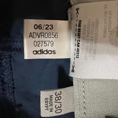 Adidas Mens 5 Pocket Performance Golf Pants Stretch Navy Blue ADVR0856 38x30 - Thumbnail 7