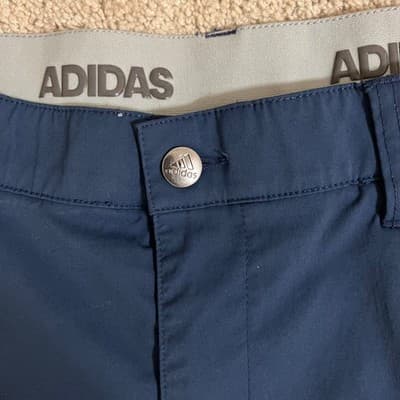 Adidas Mens 5 Pocket Performance Golf Pants Stretch Navy Blue ADVR0856 38x30 - Thumbnail 2