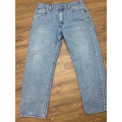 Levi Strauss 550 Relaxed Fit Jeans Mens W36 L32 Light Wash Denim