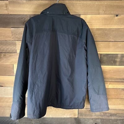 Lands End ECU Mens Black Insulated Rain Jacket Water-Resistant Thermolite Size L - Thumbnail 5