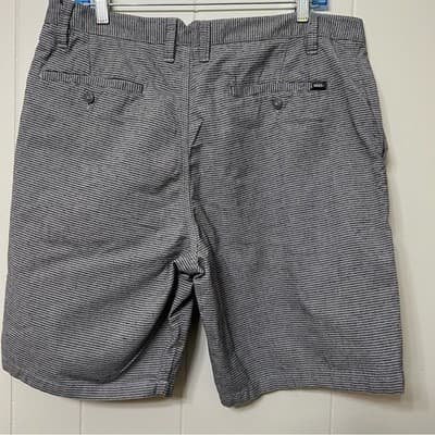 Vans Off The Wall Striped Chino Walkshorts Skate Shorts Grey Men's Size 36 - Thumbnail 11