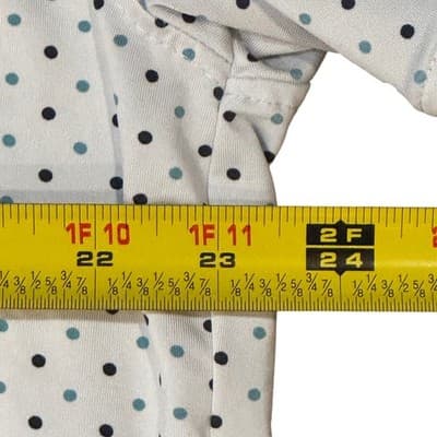 Kenneth Cole Golf Mens XL White Navy Teal Polka Dot Short Sleeve Polo Shirt - Thumbnail 4