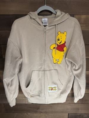 Disney Winnie the Pooh Hooded Jacket XS Yellow