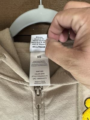 Disney Winnie the Pooh Hooded Jacket XS Yellow - Thumbnail 6