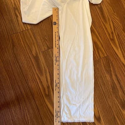 Vtg Adonna Pettipants Slip Pants White Lace Trim Antron III Nylon Size Medium - Thumbnail 9