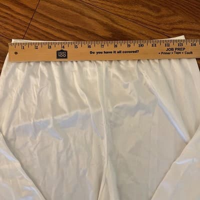 Vtg Adonna Pettipants Slip Pants White Lace Trim Antron III Nylon Size Medium - Thumbnail 7