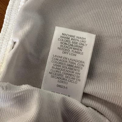 Vtg Adonna Pettipants Slip Pants White Lace Trim Antron III Nylon Size Medium - Thumbnail 6