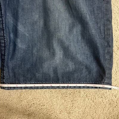 True Religion Mens Section Surf Denim Board Shorts Dark Wash Size 40 - Thumbnail 11