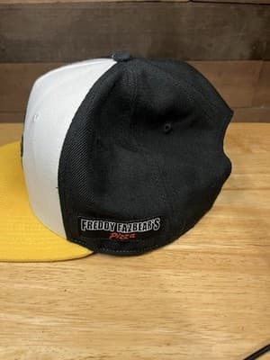 Five Nights at Freddy’s Unisex Snapback Hat Black White Adjustable - Thumbnail 2