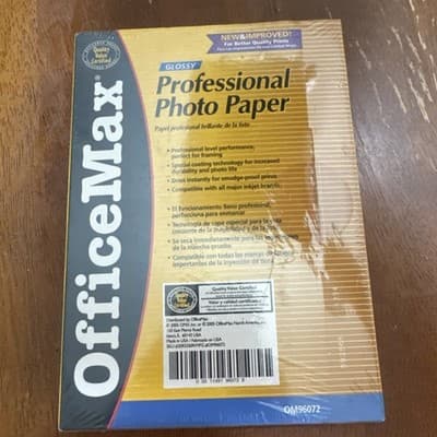 Office Max Glossy Professional Photo Paper OM96072 Lot Of 3 50 Pack - Thumbnail 3