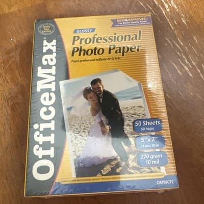 Office Max Glossy Professional Photo Paper OM96072 Lot Of 3 50 Pack - Thumbnail 2