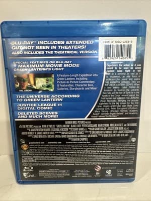 Green Lantern (Extended Cut) (Blu-ray, 2011) - Thumbnail 2