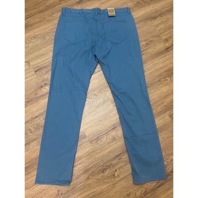 Foundry Mens Big & Tall Everyday Casual 5-Pocket Pants Tapestry Blue 40x36 NWT - Thumbnail 4