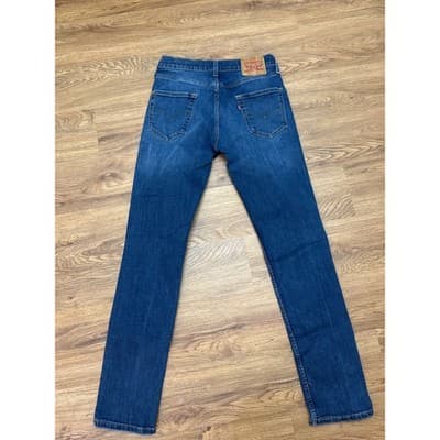 Levis 511 Slim Fit Jeans Mens 29x32 Dark Wash Blue Denim Pants - Thumbnail 2