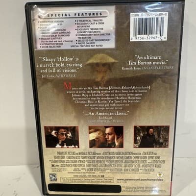 Sleepy Hollow (DVD, 2000, Generic) - Thumbnail 2