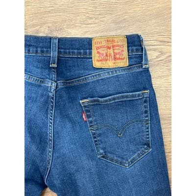 Levis 511 Slim Fit Jeans Mens 29x32 Dark Wash Blue Denim Pants - Thumbnail 3