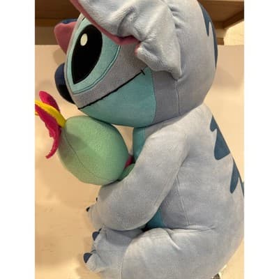 Disney Stitch Holding Scrump Plush Stuffed Animal Blue Lilo & Stitch Just Play - Thumbnail 2