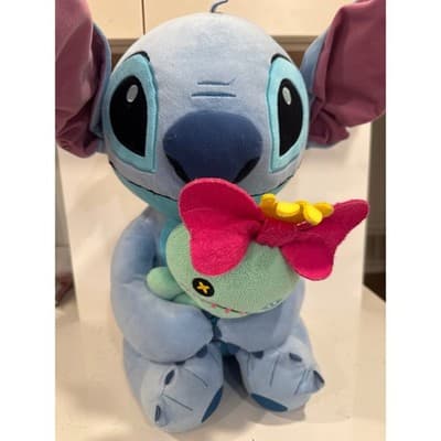 Disney Stitch Holding Scrump Plush Stuffed Animal Blue Lilo & Stitch Just Play