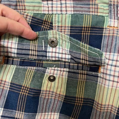 Tommy Bahama Plaid Golf Shorts Blue Green White Cotton Flat Front Mens Size 38 - Thumbnail 8