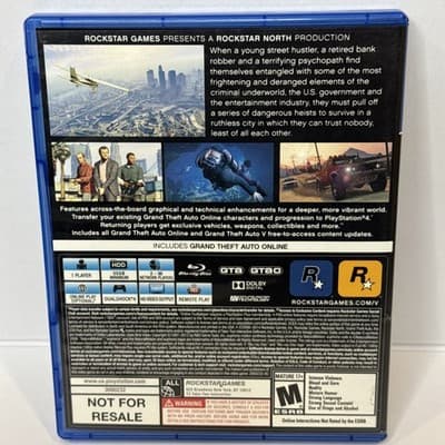 Grand Theft Auto 5 Sony PlayStation 4 CIB (Map Included) - Thumbnail 2