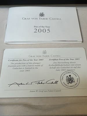 Graf von Faber-Castell Pen of the Year 2005 – Stingray Fountain Pen 18K Fine Nib - Thumbnail 3