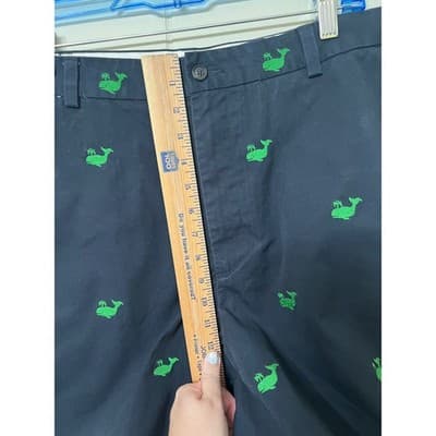 Brooks Brothers 346 Navy Shorts Green Whale Critter Preppy Mens Size 38 - Thumbnail 6
