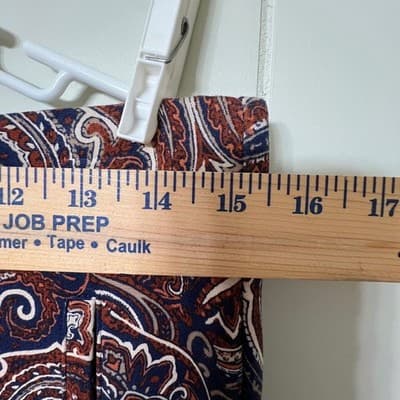 Chicos Brigitte So Slimming Paisley Pull On Ankle Pants Navy Rust Size 1 US 8 - Thumbnail 8