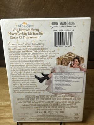The Princess Diaries (2001) DVD Disney Anne Hathaway - Thumbnail 2