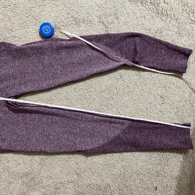 Gymshark Flex High Waisted Compression Leggings Purple Seamless Size Large - Thumbnail 6