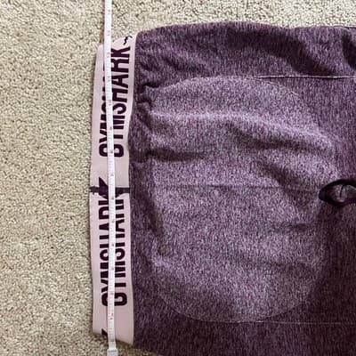 Gymshark Flex High Waisted Compression Leggings Purple Seamless Size Large - Thumbnail 4